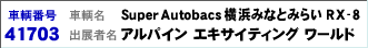 Super Autobacs l݂ȂƂ݂炢 RX-8
