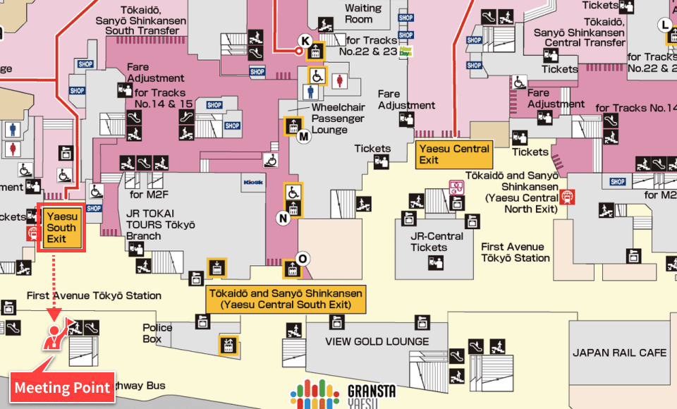 Tokyo Station Yaesu South Exit Map