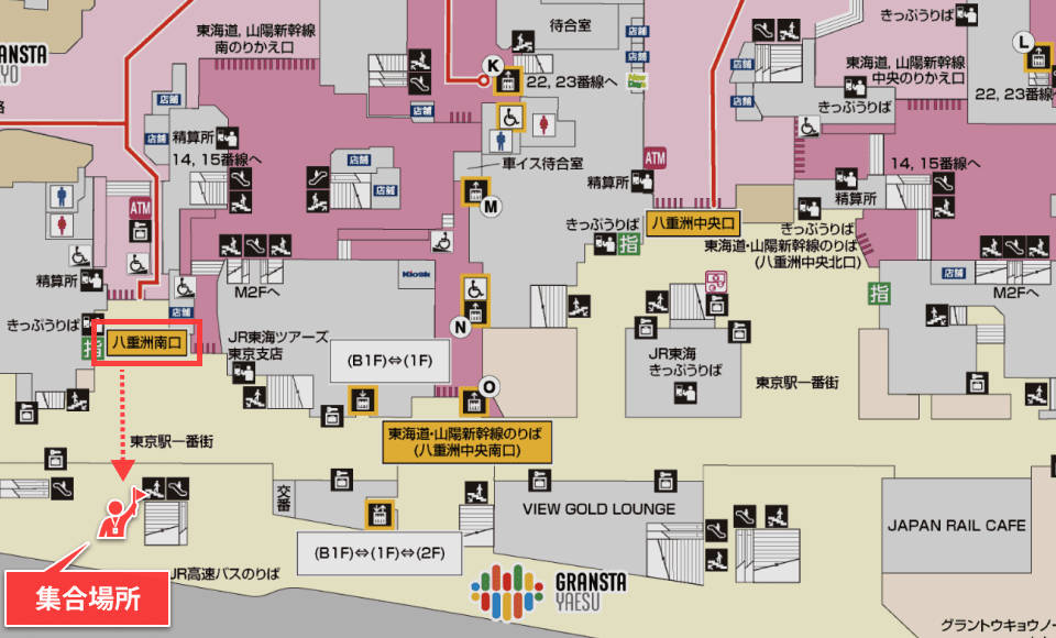 東京駅八重洲南口 地図