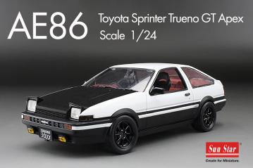 AE86トレノGT-Apexのスケールモデルを大阪オートメッセ会場で販売