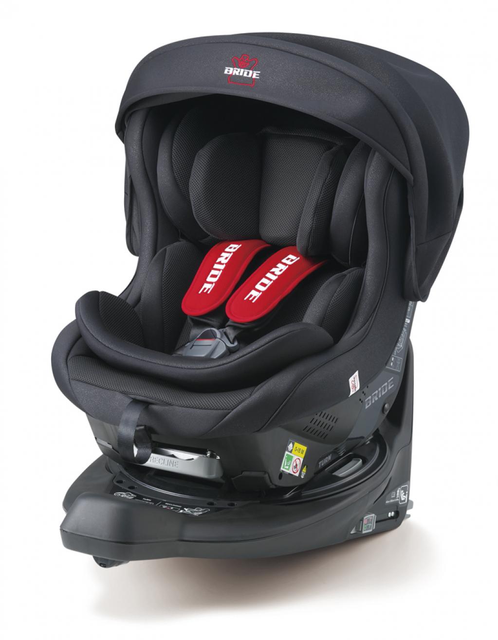  数量限定 BRIDE Konforte ISOFIX ブラック ブリッド コンフォルテ 回転式 新生児から4歳 チャイルドシート  LEAMAN リーマン ラクールISOFIX コラボレーションモデル カーシート 日本製